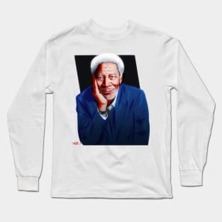 Morgan Freeman - An illustration by Paul Cemmick Long Sleeve T-Shirt